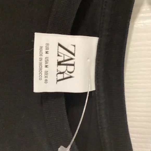 Zara Black and Red Graphic Long Sleeve Tee - Picture 5 of 6